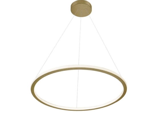 Φωτιστικό Οροφής Κρεμαστό 01381-05 60W LED 3000K 4800Lm D80cm Oxidized Gold Luma