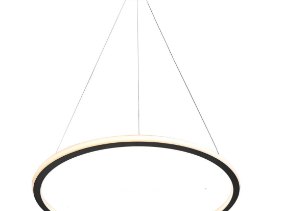 Φωτιστικό Οροφής Κρεμαστό 01381-06 76W LED 3000K 6080Lm D100cm Black Luma