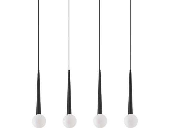 Φωτιστικό Οροφής - Ράγα 100-01392-09BR G9 85cm Black Luma