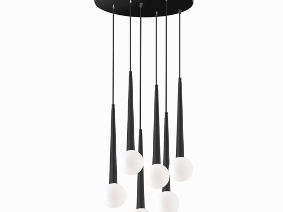 Φωτιστικό Οροφής Κρεμαστό 100-01392-13 G9 40cm Black Luma
