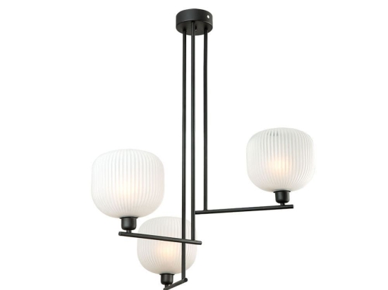 Φωτιστικό Οροφής Κρεμαστό 01393 3xE14 60x80cm Black Luma