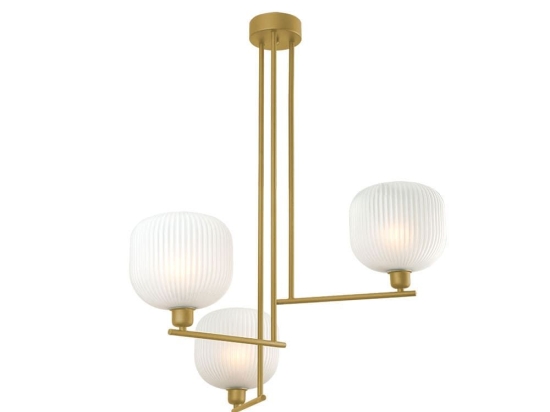 Φωτιστικό Οροφής Κρεμαστό 01393 3xE14 60x80cm Gold Luma