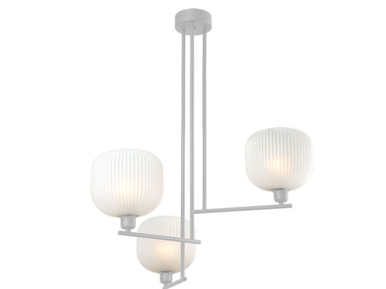 Φωτιστικό Οροφής Κρεμαστό 01393 3xE14 60x80cm Silver Luma