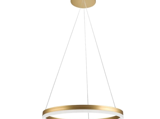 Φωτιστικό Οροφής Κρεμαστό 01400-03 15W LED3000K 1200Lm D40cm Gold Luma