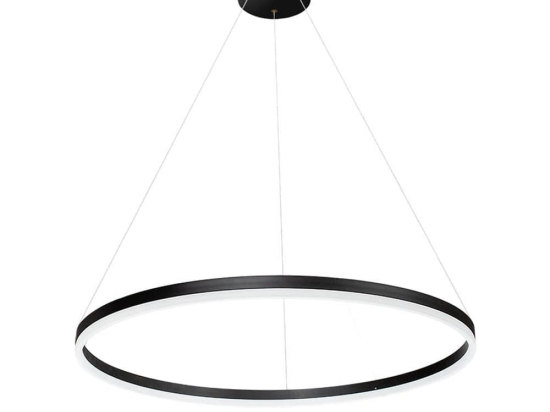Φωτιστικό Οροφής Κρεμαστό 01400-05 25W LED 3000K 2000Lm D80cm Black Luma