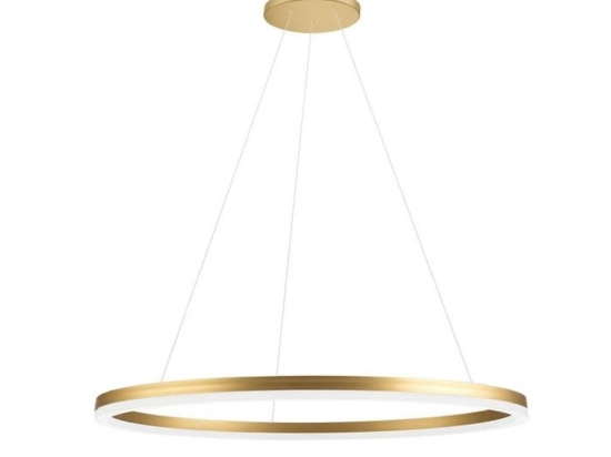 Φωτιστικό Οροφής Κρεμαστό 01400-06 D100cm 33W LED 3000K 2650Lm Gold Luma