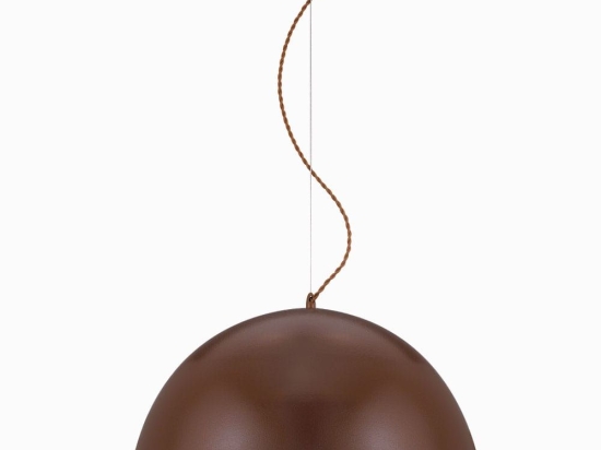 Φωτιστικό Οροφής Κρεμαστό 09830-04 D50cm 1xE27 Leather Brown Luma