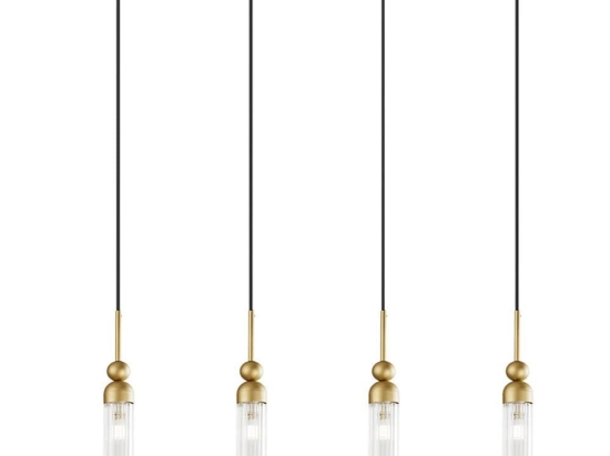 Φωτιστικό Οροφής - Ράγα 01480.09B 4xG9 85cm Gold Luma