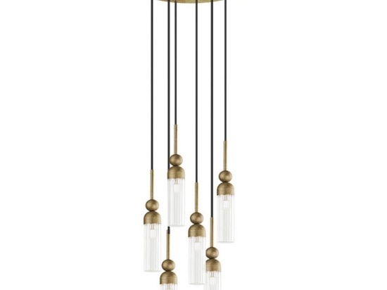 Φωτιστικό Οροφής Κρεμαστό 01480.13 6xG9 D.40cm Oxidized Gold Luma