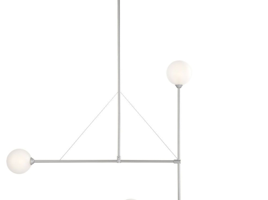 Φωτιστικό Οροφής Κρεμαστό 01482 4xG9 112x126cm Silver Luma