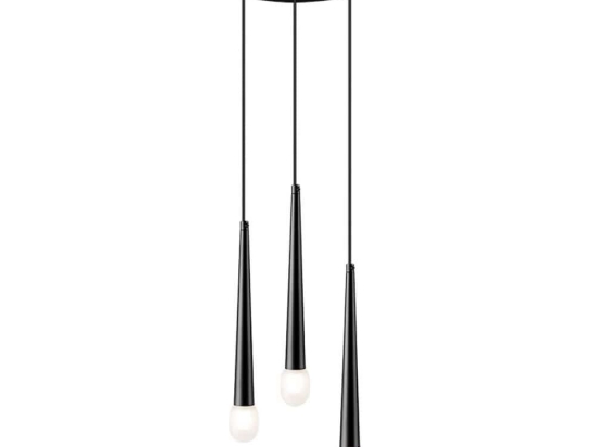 Φωτιστικό Οροφής Κρεμαστό 01487 3xG9 D.30cm Black Luma