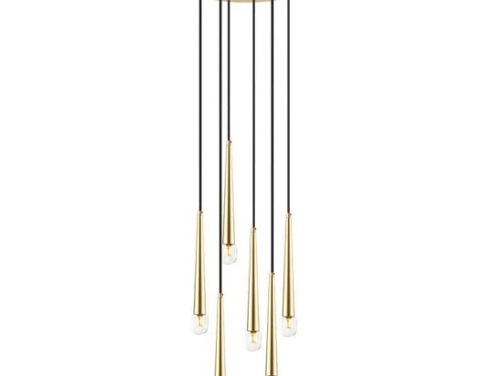Φωτιστικό Οροφής Κρεμαστό 01487 6xG9 D.40cm Gold Luma