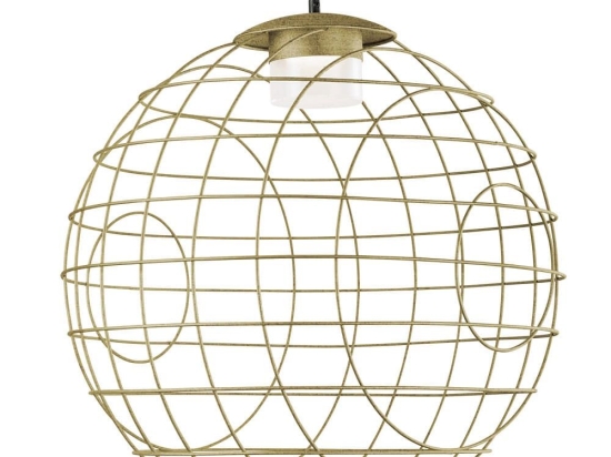 Φωτιστικό Οροφής Κρεμαστό 01488 GX53 10W LED 3000K D.80cm Oxidized Gold Luma
