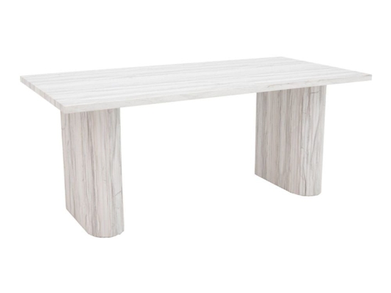 Τραπέζι Loozir 101-000094 180x90x75cm White-Marble