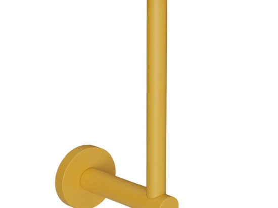 Χαρτοθήκη 102-603 5x5x17cm Matte Yellow Pam&Co Ορείχαλκος
