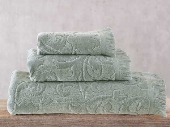 Πετσέτα Sienna Greyzo Green Ρυθμός Σώματος 70x140cm 100% Βαμβάκι