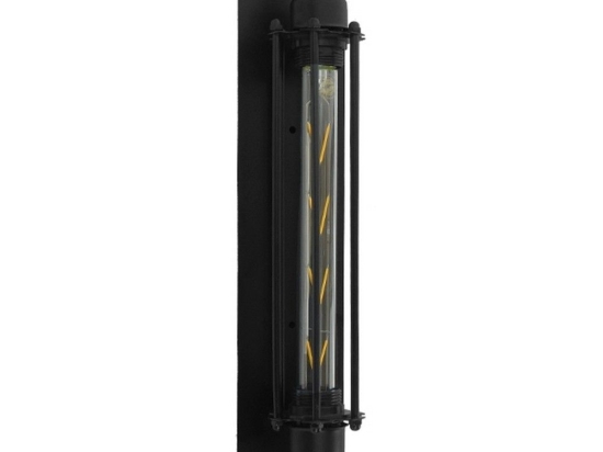 Φωτιστικό Τοίχου-Απλίκα Tubular 01033 Black GloboStar Μέταλλο
