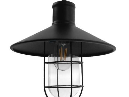 Φωτιστικό Οροφής Skipper 01034 Black GloboStar Μέταλλο