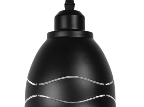 Φωτιστικό Οροφής Laguna 01477 Φ13x14cm 1xE27 Black-White GloboStar