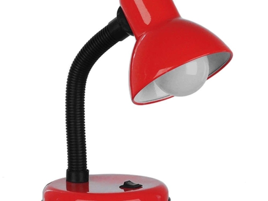 Φωτιστικό Επιτραπέζιο Student 01535 Φ12x32cm 1xE27 Red GloboStar