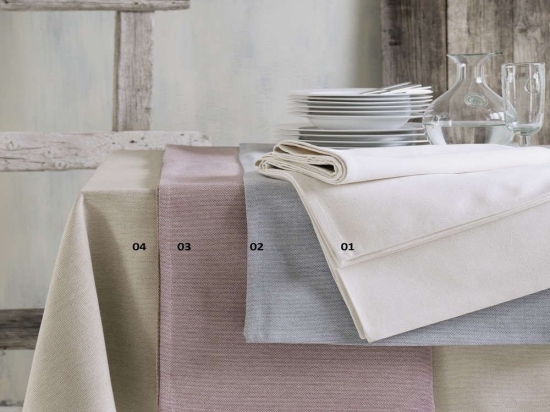 Τραπεζομάντηλο Με Αζούρ Batavia 03 Pink Ρυθμός 140X220 140x220cm 100% Βαμβάκι