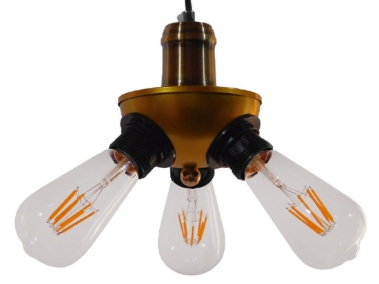Φωτιστικό Οροφής Copper 01076 Gold GloboStar Μέταλλο