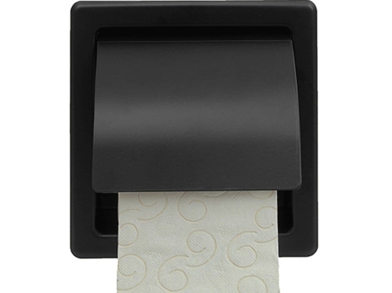 Χαρτοθήκη Με Καπάκι 109-403 6x7x15,5cm Matte Black Pam&Co