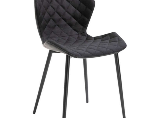 Καρέκλα Μίρκα Black(Σ2) 48X51X85cm 11.1574 Μέταλλο,Ύφασμα,Pu