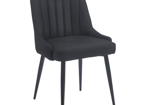 Καρέκλα Μεταλλική Megan 11.1641 51(56)x58x88cm Black Zita Plus