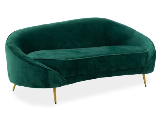 Καναπές Amora 110-000045 Τριθέσιος 180x81x77cm Pine-Gold Ξύλο,Ύφασμα