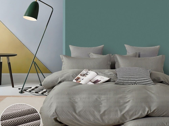 Σεντόνια Waverly (Σετ 4τμχ) Olive Ρυθμός Υπέρδιπλo 230x260cm 100% Βαμβακοσατέν