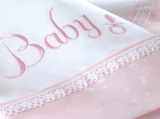 Σεντόνια Βρεφικά Σετ 3τμχ Baby Pink Ρυθμός Κούνιας 100x160cm Χωρίς Λάστιχο 100% Βαμβάκι