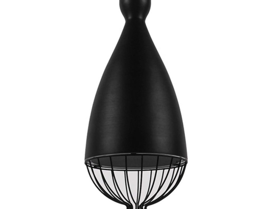 Φωτιστικό Οροφής Carnel 01106 Black GloboStar Μέταλλο
