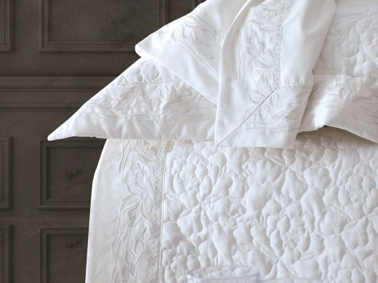 Κουβερλί Σετ 3τμχ Erato White Ρυθμός Υπέρδιπλo 235x250cm Microfiber