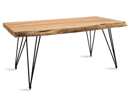 Τραπέζι Σαλονιού Rich 113-000001 130x69x46cm Natural-Black