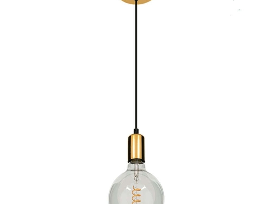Φωτιστικό Οροφής Lumi 99421 Φ4x118cm E27 40W Gold GloboStar