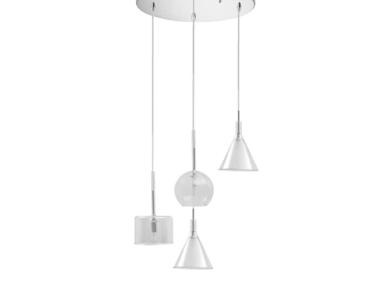 Φωτιστικό Οροφής Κρεμαστό 114-01047-09 4xG9 D30cm Clear Luma
