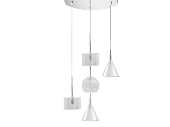 Φωτιστικό Οροφής Κρεμαστό 114-01047-12 5xG9 D40cm Clear Luma