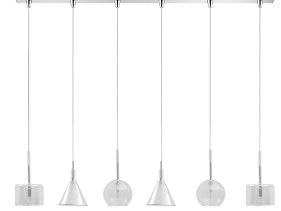 Φωτιστικό Οροφής - Ράγα 114-01047-13BR 6xG9 120cm Clear Luma