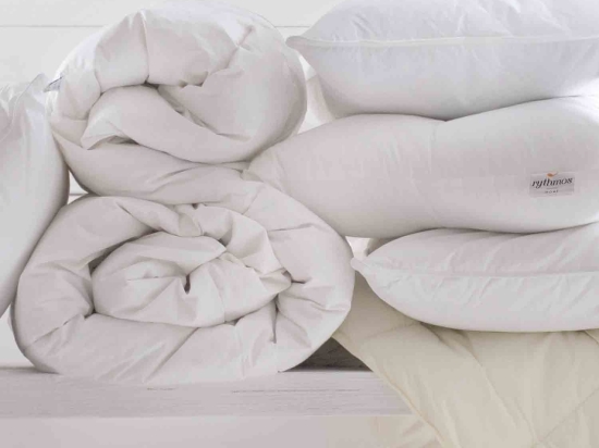 Πάπλωμα Basics 1 White Ρυθμός Υπέρδιπλo 220x240cm Πούπουλο-Φτερό