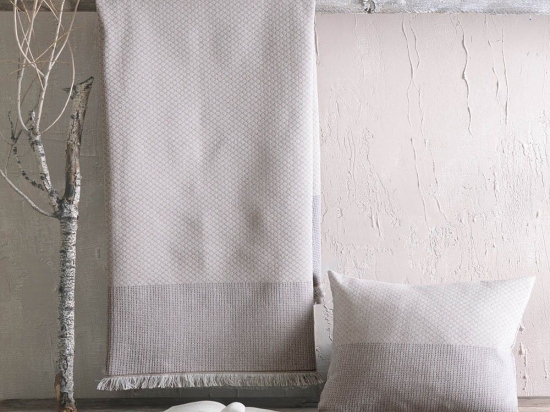 Ριχτάρι Ombre Beige Ρυθμός Τετραθέσιο 180x330cm Βαμβάκι-Πολυέστερ