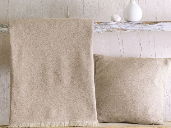 Ριχτάρι Tusca Beige Ρυθμός Πολυθρόνα 160x180cm Βαμβάκι-Πολυέστερ