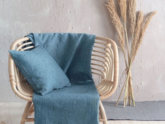 Ριχτάρι Dante Blue Ρυθμός Πολυθρόνα 160x180cm Βαμβάκι-Πολυέστερ