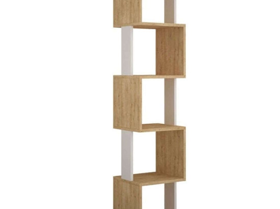Βιβλιοθήκη Piri 119-001120 35x30x161cm Natural-White
