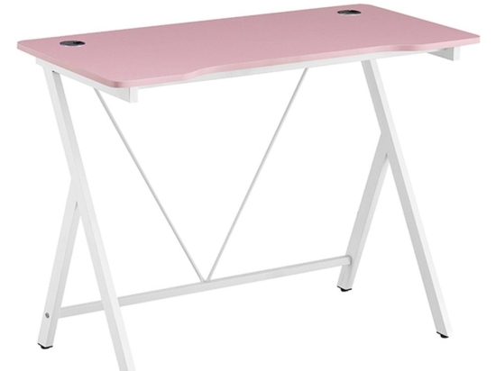 Γραφείο 12.0064 100x50x75cm Pink-White Zita Plus