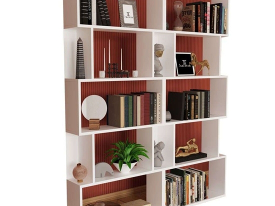 Βιβλιοθήκη Booky 120-000403 120x20x175cm White