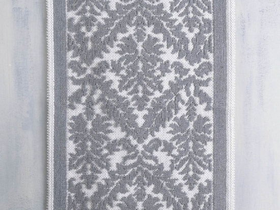 Ταπέτο Μπάνιου Bukle Grey Ρυθμός 60 x 90 60x90cm Βαμβάκι-Πολυέστερ