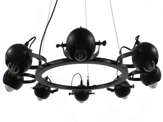 Φωτιστικό Οροφής Linnya 01219 Black GloboStar Μέταλλο