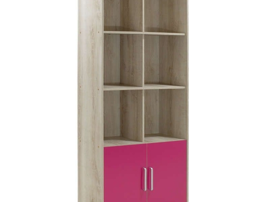 Βιβλιοθήκη Παιδική Looney Castillo-Ροζ 80,5X36,5X183,5Cm 123-000083 Mdf,Ξύλο