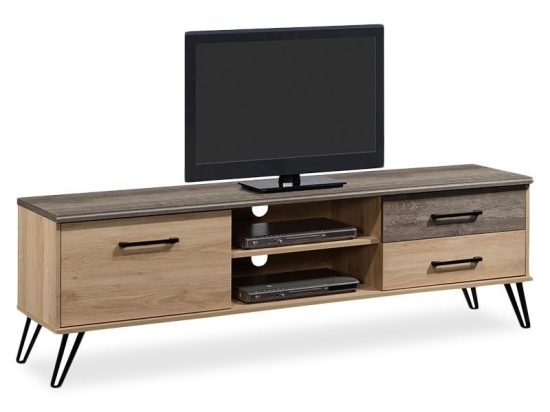 Έπιπλο Τηλεόρασης Bruno 182x40x56,5 123-000095 Viscount - Toro Mdf